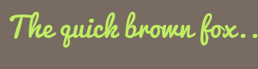 Image with Font Color BFED62 and Background Color 776B62